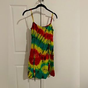 Rasta Tie Dye Gratefuldons Sundress Size Small